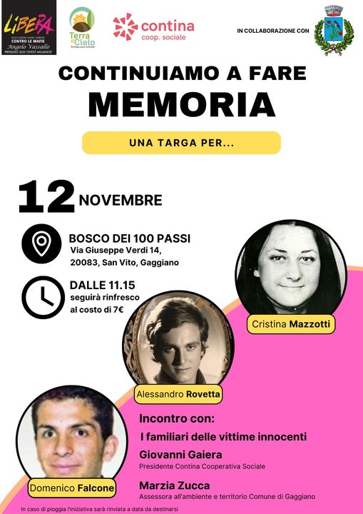 Gaggiano 12 novembre