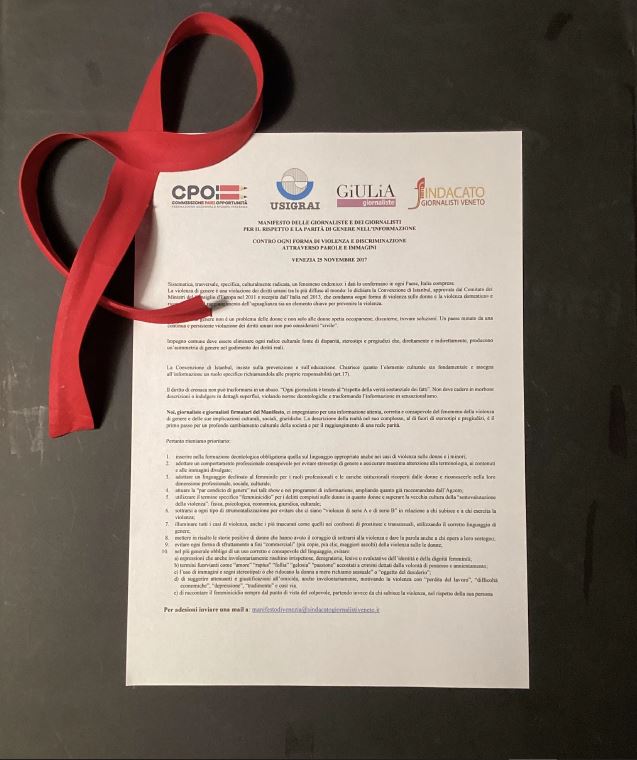 Manifesto nastro rosso cpo VE