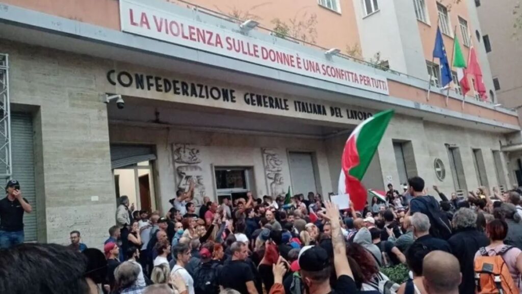 Assalto cgil