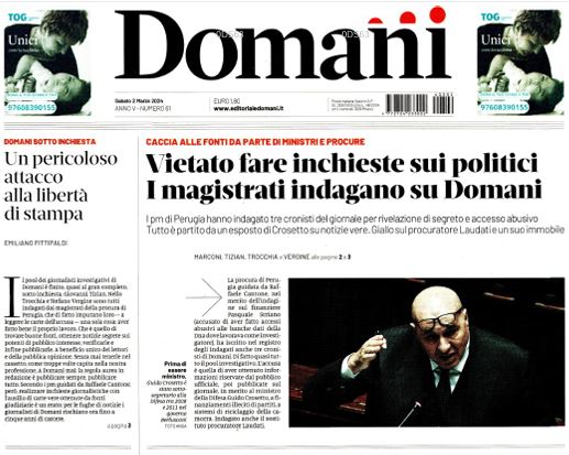 Cover domani 2 marzo