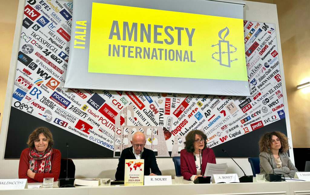 Conferernza stampa Amnesty