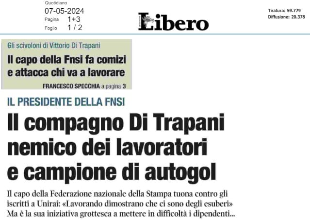 Cover libero di trapani