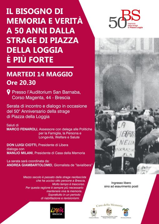 Loggia brescia 14 maggio