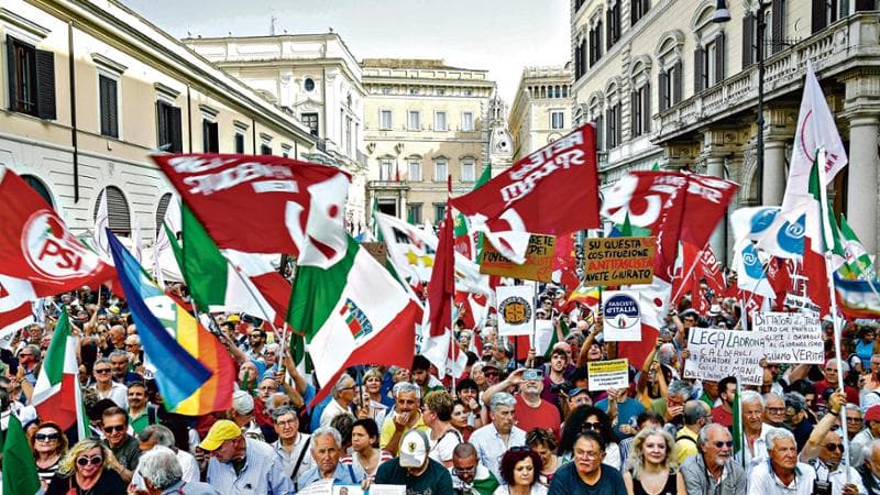 Manifestazione 18 giugno roma