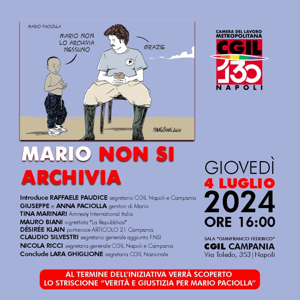Giovedì 4 luglio paciolla napoli