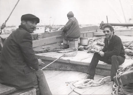 1983 Giuseppe Fava con i pescatori di Mazzara del Vallo