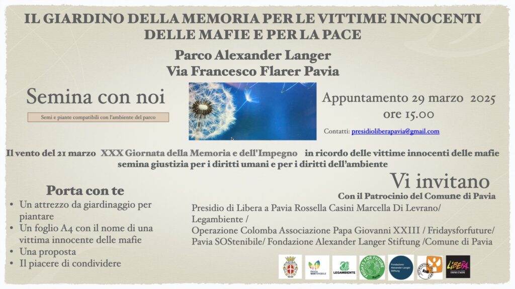 Giardino della memoria pavia