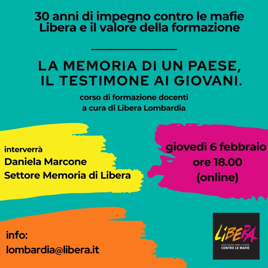 Libera Lombardia 2025 Docenti 03 Daniela Marcone
