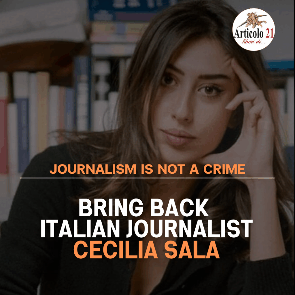SOLIDARIETA CECILIA SALA