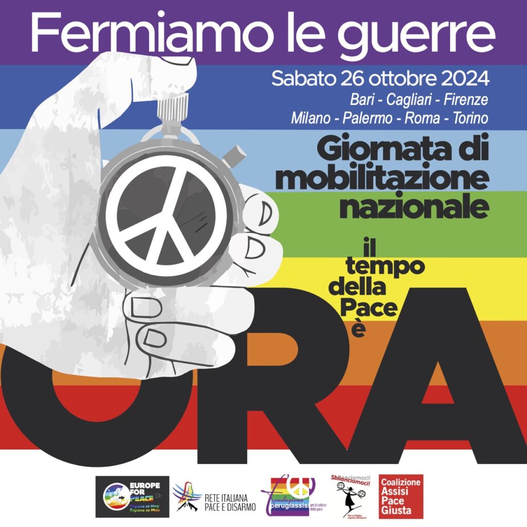 Tempo della pace ora Giornata Mobilitazione Ottobre