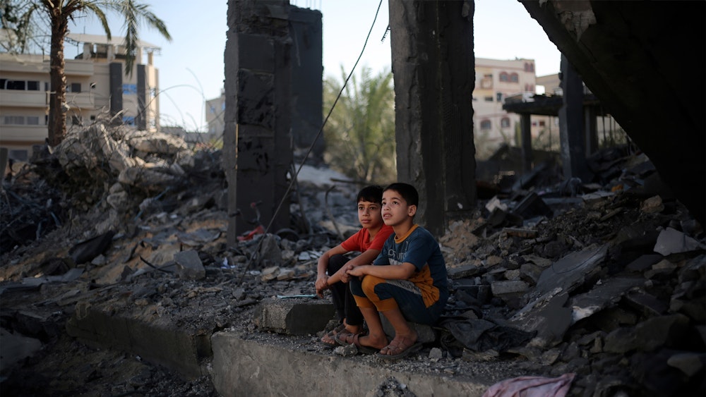 Bambini rovine palestina