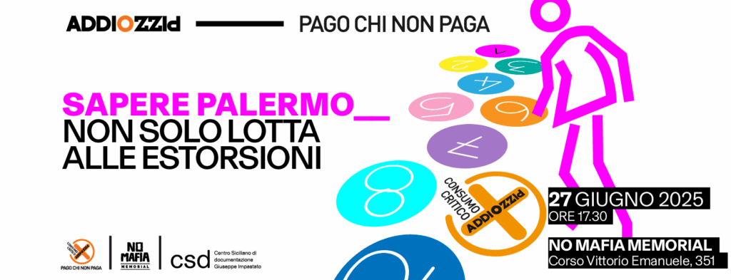 Cover addiopizzo 27 giugno