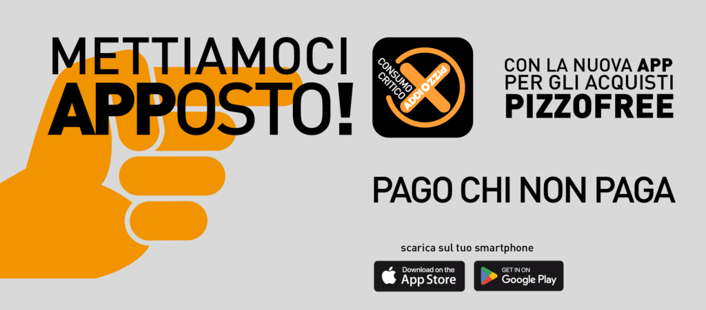 Nuova app addiopizzo sito