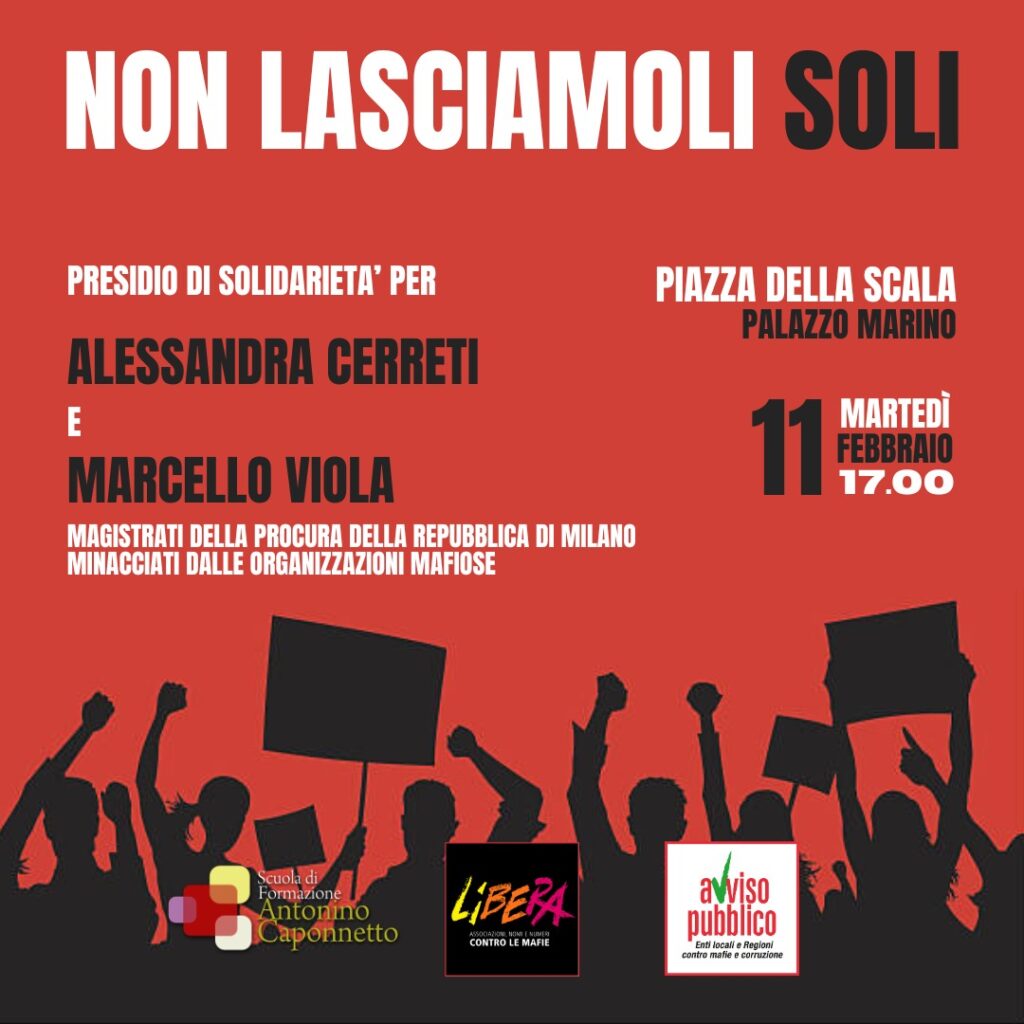 Presidio milano 11 febbraio