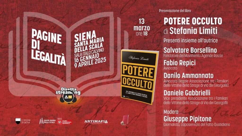 Siena 13 marzo presentazione del