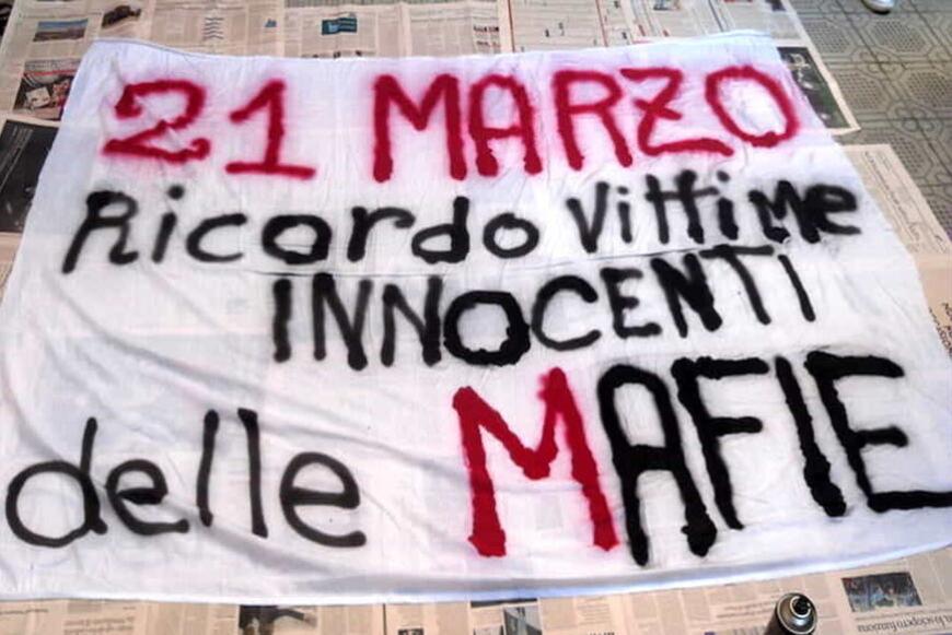 Striscione mafie