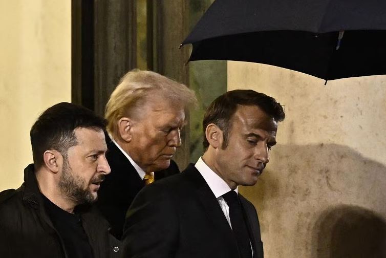 Trump zelensky macron