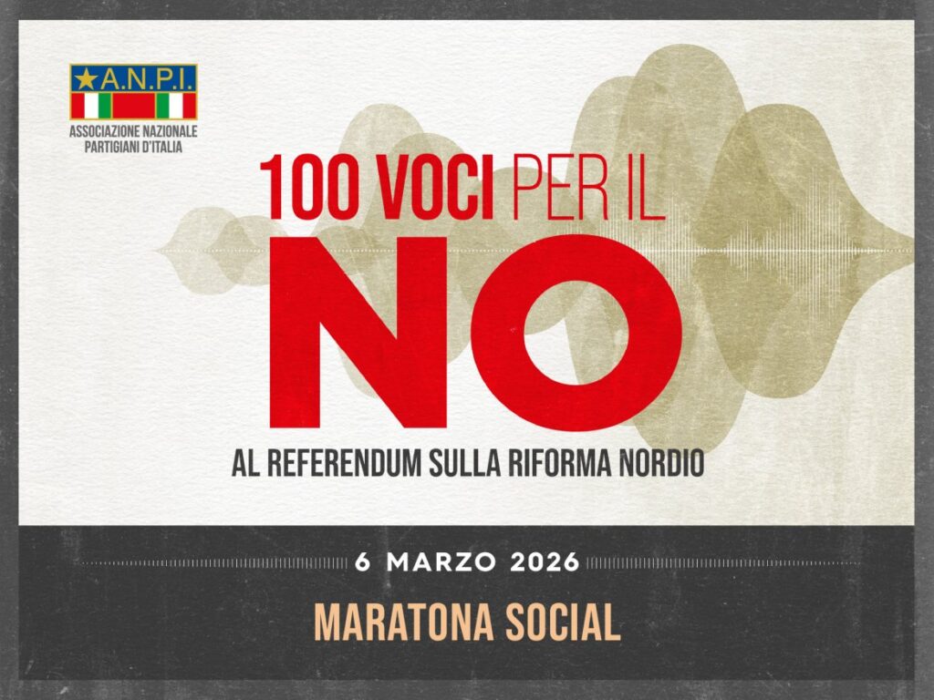 Il 6 marzo maratona social Anpi per il NO al referendum sulla riforma Nordio