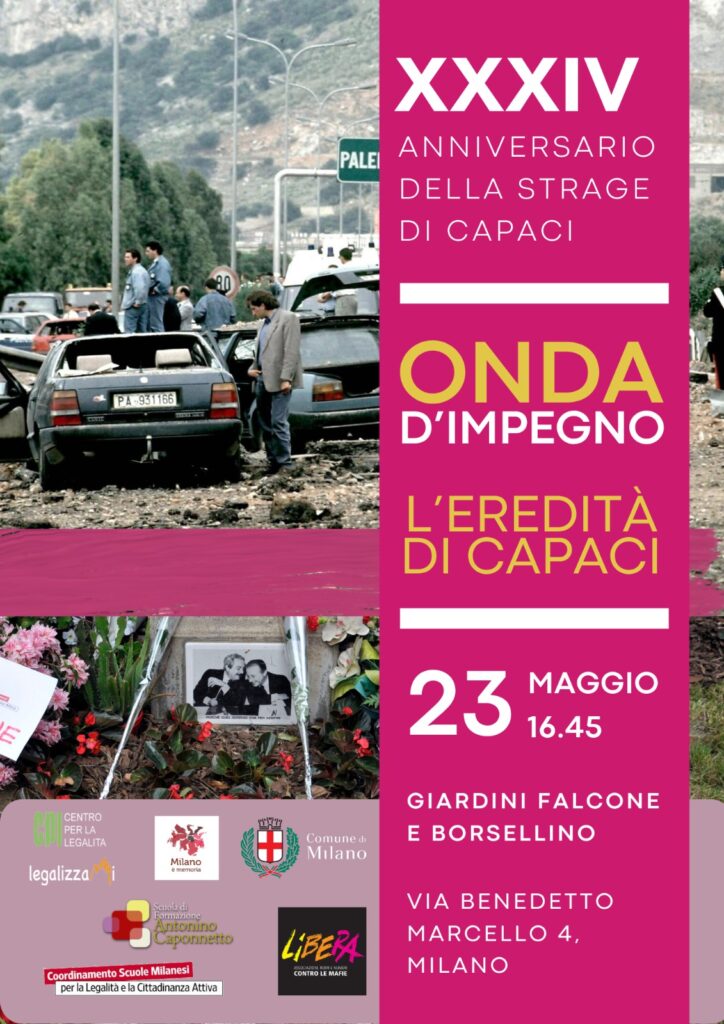 Libera MI 2026 Falcone 23 maggio