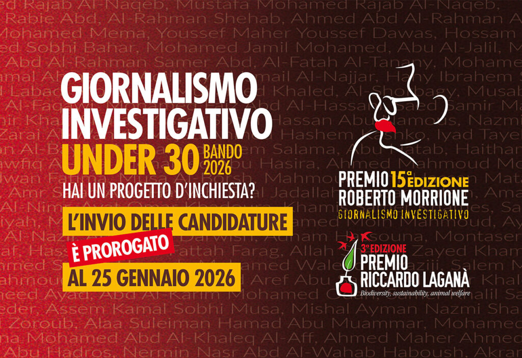 Proroga bando 15esima edizione del Premio Roberto Morrione