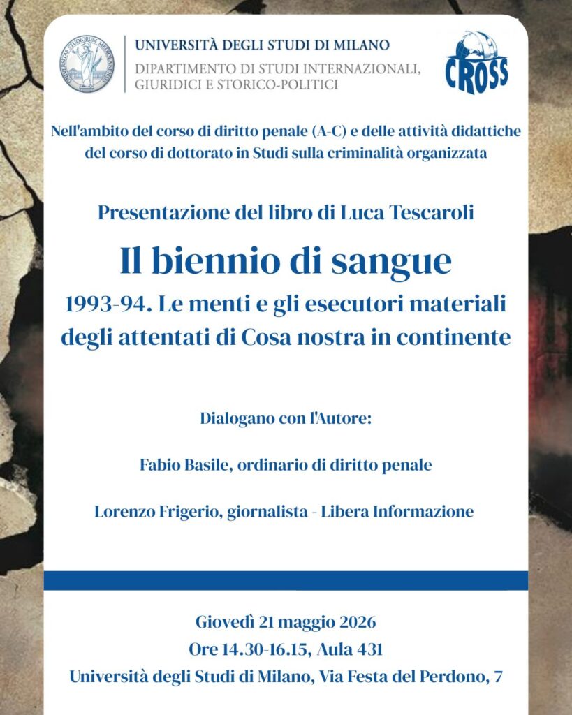 Tescaroli cross unimilano