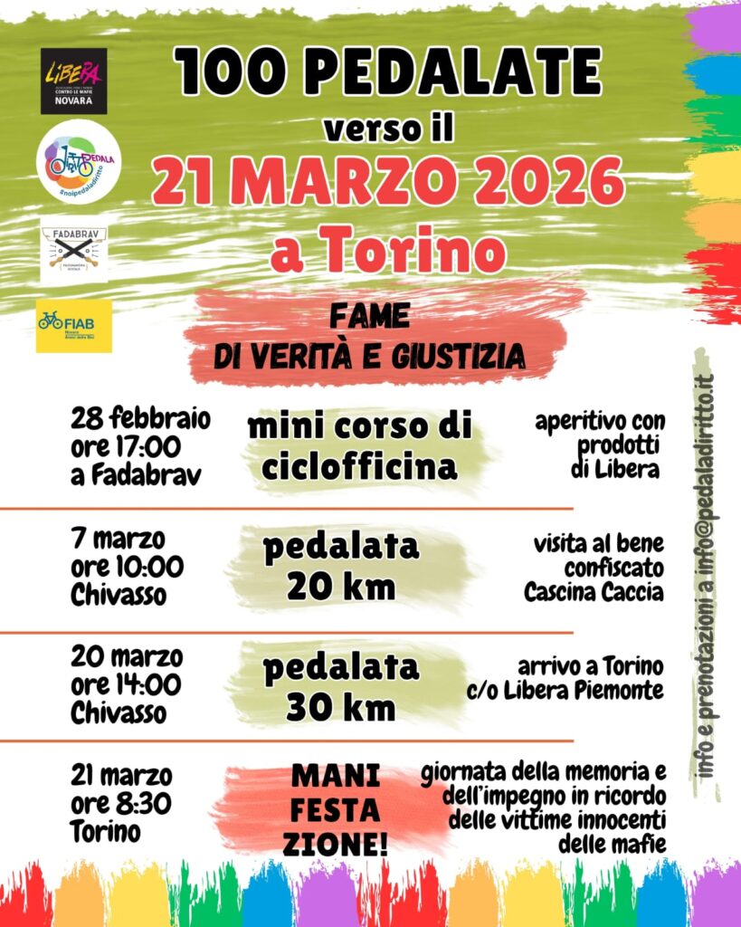100 pedalate verso 21 marzo