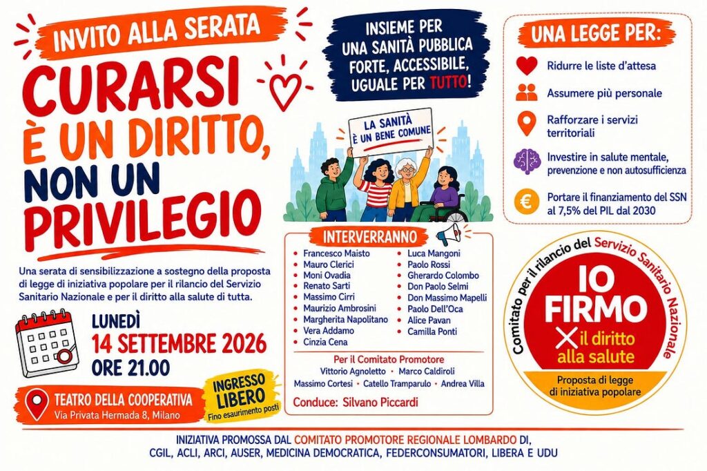 SSN Lombardia Curarsi è un diritto non un privilegio