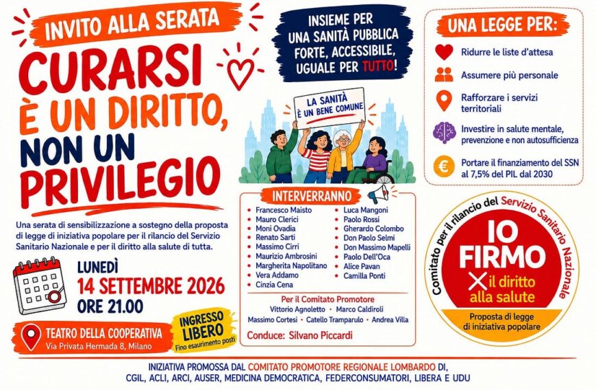 SSN Lombardia Curarsi è un diritto non un privilegio