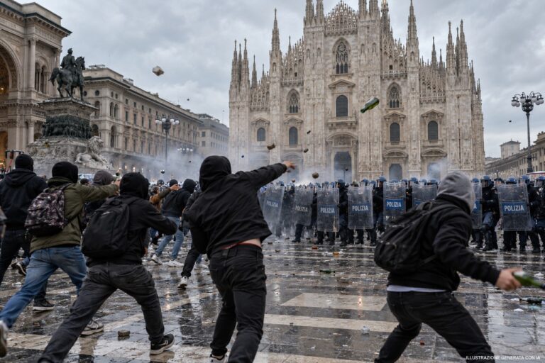 Giovani polizia