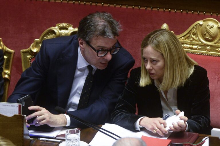 Meloni e giorgetti